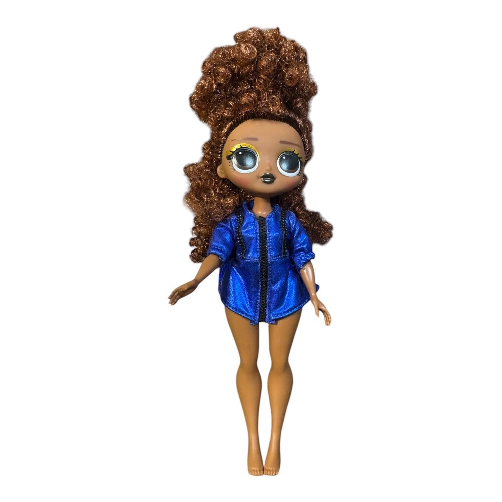 LOL Surprise OMG Remix Rock‎ Doll Ferocious Brown Curly Hair Blue Outfit